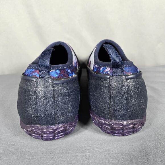 Muck Boot Company Garden Shoes Womens Size 11 Navy Floral Slip On Waterproof - Picture 9 of 10